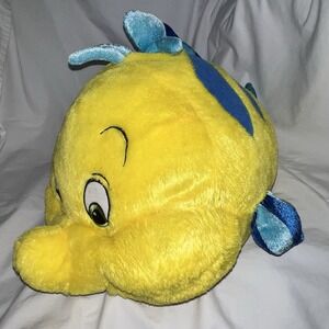 Flounder Little Mermaid Disney Store Stuffed Plush Large Giant Big Fish Mattel